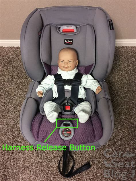 how to loosen straps on britax car seat