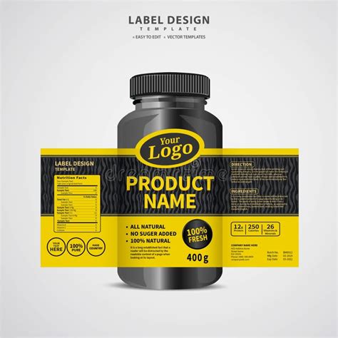 Bottle Label, Package Template Design, Label Design, Mock Up Design ...