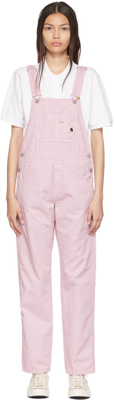 Pink Cotton Overalls By Carhartt Work In Progress On Sale