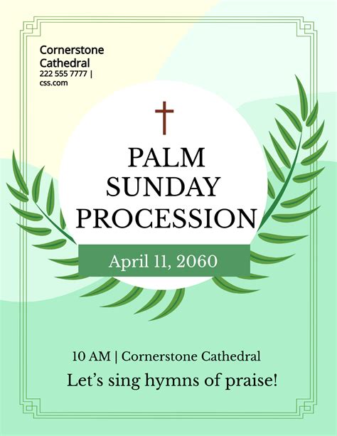 Free Holy Week Flyer Edit Online And Download