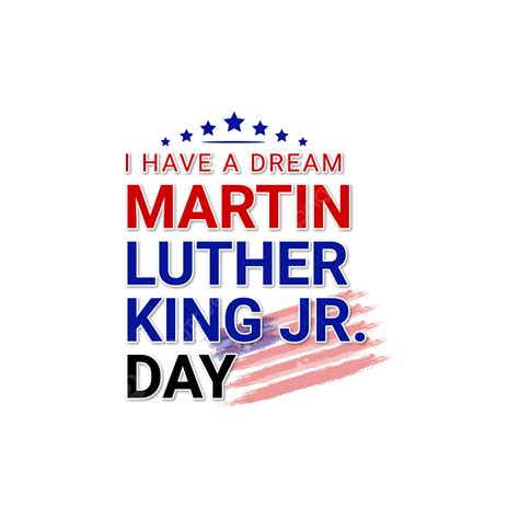 Diseño De Tipografía Plana Día De Martin Luther King Png Diseño Celebracion Evento Png Y