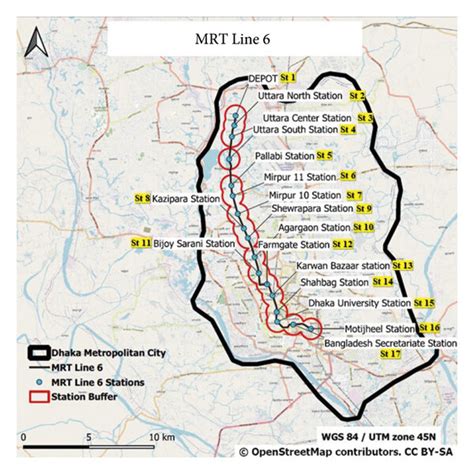 MRT Line 6 with 17 stations. | Download Scientific Diagram