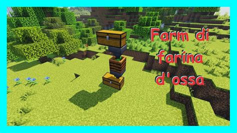 Minecraft Come Fare Una Farm Di Farina D Ossa YouTube