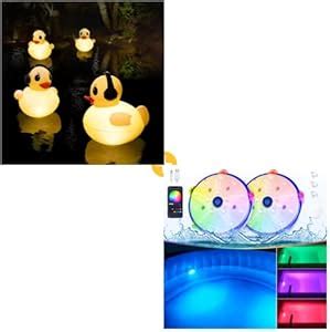 Amazon Deeprbetter Rechargeable Floating Pool Lights With App