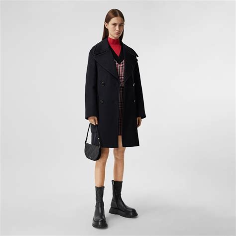 Burberry Pocket Detail Cashmere Pea Coat Shopstyle