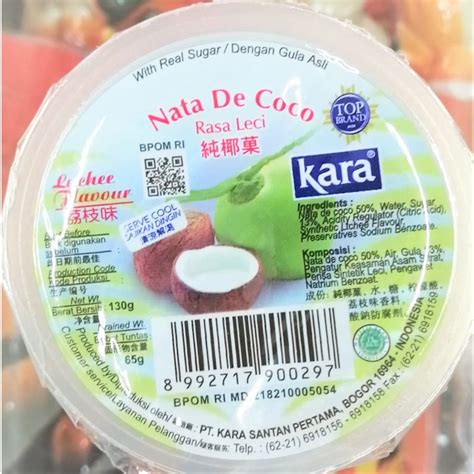 Jual Kara Nata De Coco Leci Gr Shopee Indonesia