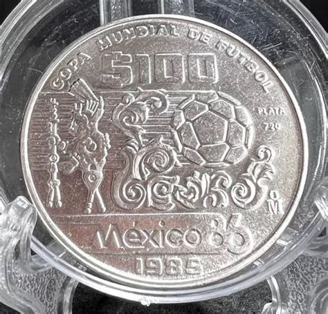 Moneda De Plata Pesos Tesoros Del Mundial Mexico Env O Gratis