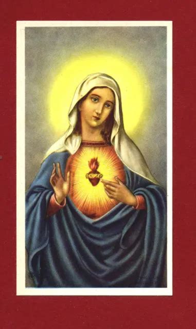 SANTINO HOLY CARD Madonna SACRO CUORE Di MARIA EUR 5 70 PicClick IT