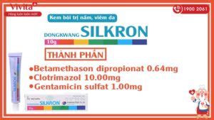 Kem bôi trị nấm viêm da Silkron Tuýp 10g Nhà thuốc VIVITA