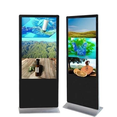 High Brightness Poster Kiosk Touch Screen Advertising Totem Lcd China