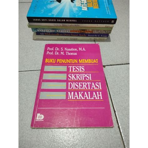 Jual Buku Original Buku Penuntun Membuat Tesis Skripsi Disertasi