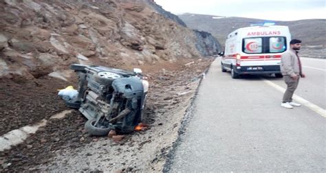 Yağışlı hava kazaya neden oldu 4 yaralı İhlas Haber Ajansı