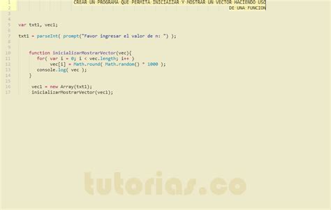 Funcioninicializarmostrarvectorjs Tutorias Co