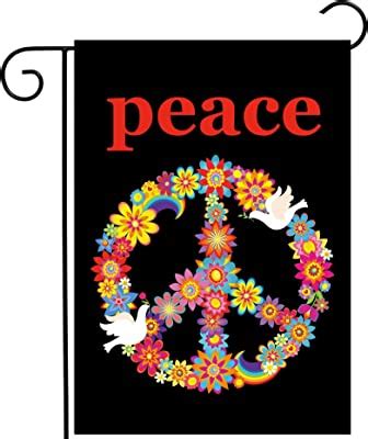 Amazon Peace Floral Garden Flag Primitive Everyday X