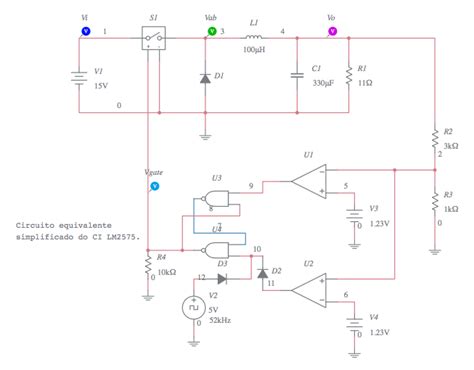 Lab 17 ELP Buck Dc Dc Converter LM2575 Multisim Live