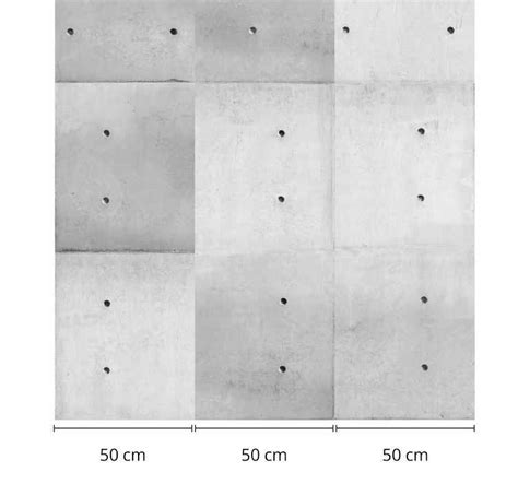 Carta Da Parati Effetto Cemento Calcestruzzo Bianco TenStickers