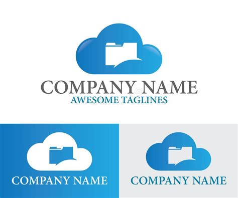 Diseño De Logo Design Template Flat Style Del Fichero De La Nube