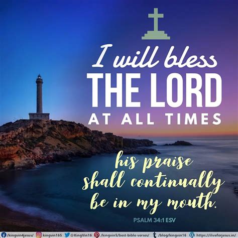 An Image Of A Lighthouse With The Words I Will Be The Lord At All Times