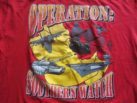 Vintage Operation Southern Watch Military T Shirt Gulf War