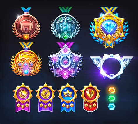 Artstation Badges And Medals Yaron Granot 2d Game Art Badge Icon