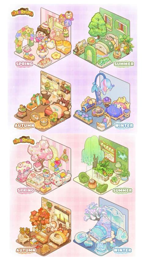 Resortopia Seasons In 2024 Isometric Art 2d Game Art Kawaii Drawings