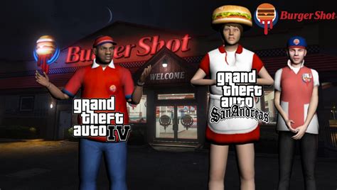 Burger Shot Ped Gta Sa And Gtaiv [new Ped] Gta5