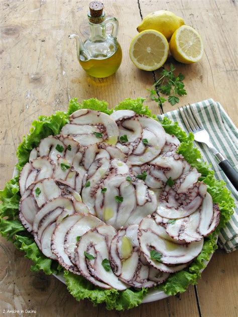 Carpaccio Di Polpo Ricetta Piatti Freddi Cibo Polpo