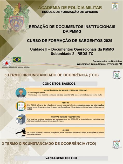 O Que E Tco Na Policia - TCO e REDS-TC na PMMG: Aspectos Jurídicos | PDF | Crimes | Crime e ...