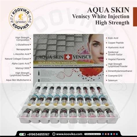 Aqua Skin Veniscy White High Strength Injection Packaging Type Box At