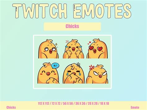 Twitch Emote Chick Emotes Funny Meme Emote Cartoon Meme Emote Streamer Custom Emote Chick Emotes