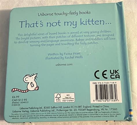 Book That S Not My Kitten Fiona Watt EBay