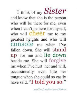 Because Your My Sister Quotes. QuotesGram