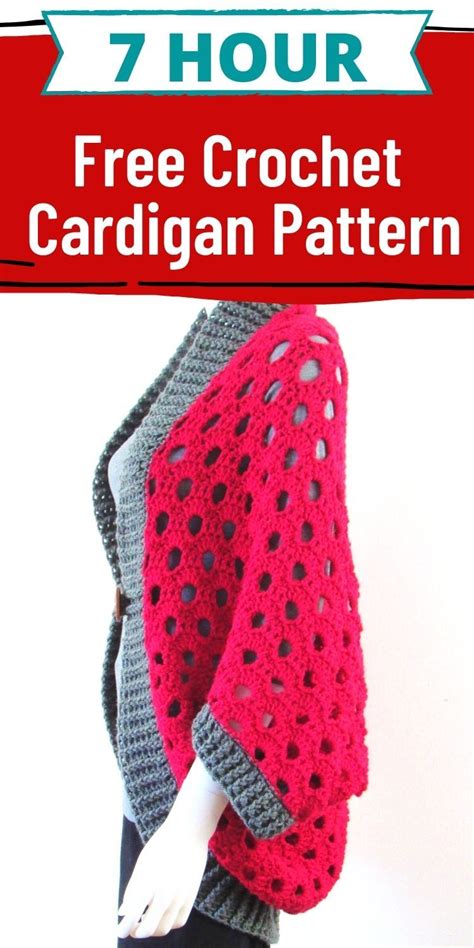 7 Hour Beginner Crochet Cardigan Pattern Free Artofit