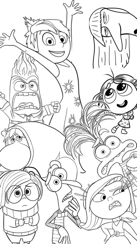 Divertidamente Todas As Emoçoes Desenho Para Desenhar - Desenhos da Divertidamente para Colorir e Imprimir | Todas as Emoções