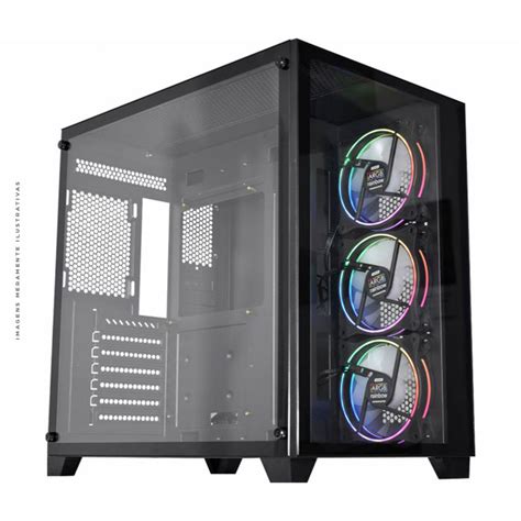 Gabinete Gamer K Mex Space Atx Sem Fonte Preto Cg P R