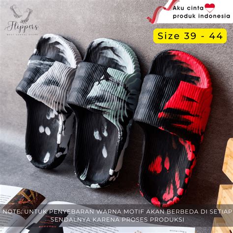 Jual Sandal Slop Adilette Tie Dye Sendal Slop Motif Sandal Slop Cowo