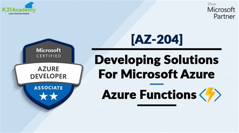 Az 204 Developing Solutions For Microsoft Azure Azure Functions