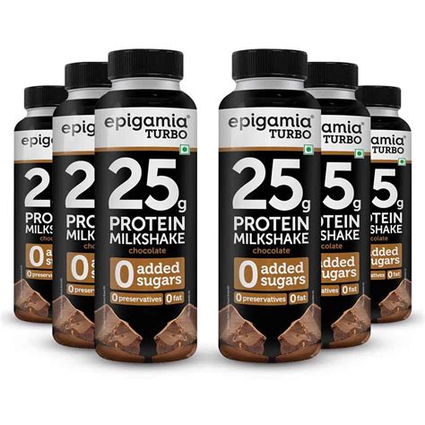 Epigamia Chocolate Turbo G Protein Milkshake Ml Each Pack Of