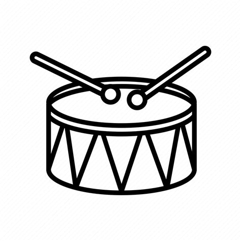 Drum Drumsticks Musical Instrument Orchestra Percussion Icon