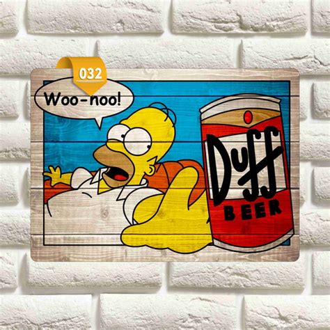 Placa Decorativa Beer Duff Produtos Personalizados No Elo