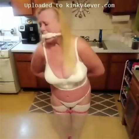 Cute Milf Stands And Struggles