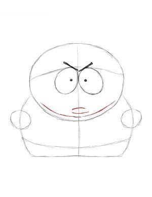 Tutorial de dibujo Eric Cartman paso a paso para niños