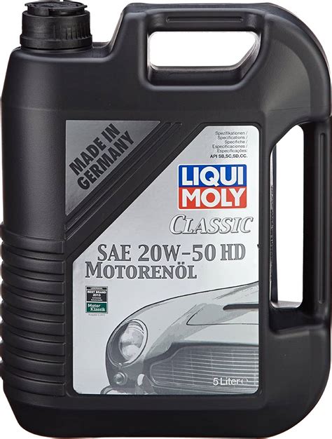 Liqui Moly Classic SAE 20W 50 HD Motorolie 5L Pris