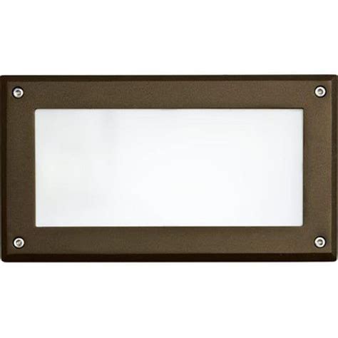 Dabmar Lighting Fg2002 Bz Recessed Open Face Brick Step And Wall Light 7w 120v Bronze