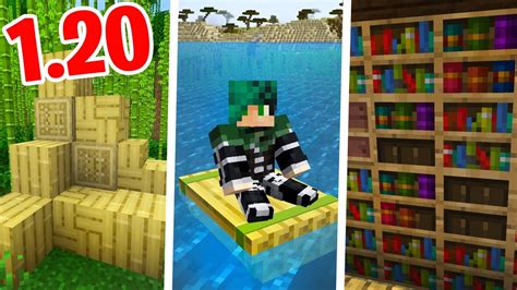 BLOCCHI Di BAMBOO ZATTERA E LIBRERIE 1 20 In MINECRAFT MOD YouTube