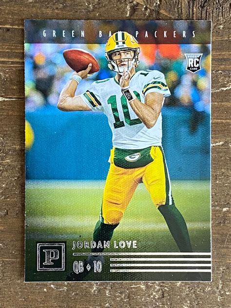 2020 Panini Chronicles Rookie Card Jordan Love Pa 4 Green Bay Packers