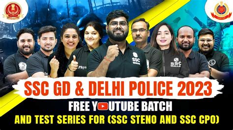 SSC GD DELHI POLICE 2023 FREE YOUTUBE BATCH And TEST SERIES For