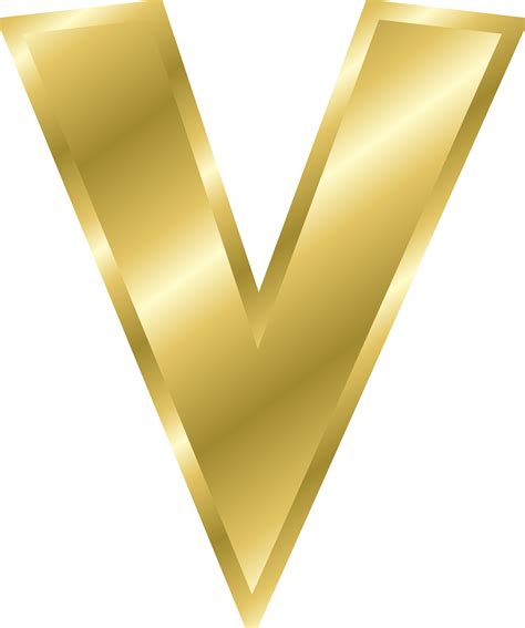 Golden Letter Template