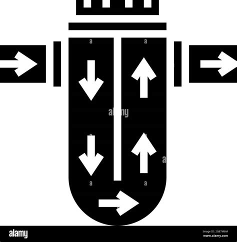 Proceso De Filtración De Agua Ilustración De Vector De Icono De Glifo Imagen Vector De Stock Alamy