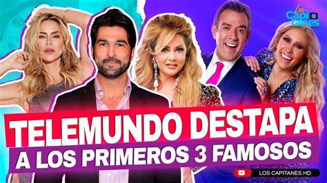 Telemundo DESTAPA A Los Primeros 3 Famosos CONFIRMADOS Para La Casa De